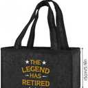 Legend Retirement Gifts for Men 2025 - The Legend Has Retired Beer Bottle Bag, The Best Funny Gift Leaving Farewell Gifts for Colleagues Men Grandpa Dad Husband Brother Friends