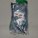 Women Sexy Sheer Halterneck Mini Dress Hollow Out Colourful Mesh Floral Dress for Beach Party Night (Small, Blue)