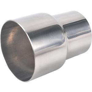 OD 2.5 Inch to ID 3 Inch Exhaust Pipe to Component Pipe Adapter Reducer 2.5'' OD to 3'' ID Polished Stainless Steel 4" Overall Length OD 2.5 Inch to ID 3 Inch Exhaust Pipe to Component Pipe Adapter Reducer 2.5'' OD to 3'' ID Polished Stainless Steel 4" Overall Length