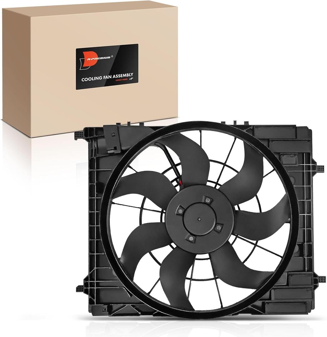 A-Premium Engine Radiator Cooling Fan Assembly with Brushless Motor