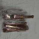 Vesici 12 Pieces Mini Serving Tongs 5 Inch Small Tongs Serving Utensils, Ice Pincers Mini Sugar Pincers, Small Pliers for Appetizers, Tea Party, Coffee Bar, Desserts(Rose Gold)