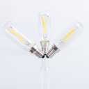 Beonllay Dimmable T6 LED Bulbs 25W Candelabra Bulbs 3000K Soft White, Clear Vintage 2W E12 LED Filament Edison Chandelier Light Bulbs with Decorative, 12 Pack