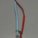 Teacup Dog Collar - Light Blue & Red, Width for Small Dogs & Cats, (Light Blue 9 feet, Red 11 feet)