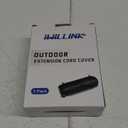 iwillink 2 Pack Outdoor Extension Cord Cover Waterproof - Weatherproof Electrical Connection Box for Outdoor Outlet, Plug, Socket, Christmas Holiday Decoration, Power Tool, Black