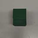 Mlikero 1 Pack Card Deck Box, Commander Deck Box Holds 400+ Single Sleeved Cards, Leather Magnetic Card Box Fit for MTG, TCG (Green)