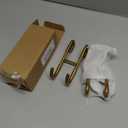 NINETREX Shower Door Hooks,Over Glass Door Hooks for Bathrooms Frameless Glass,Heavy Duty SUS 304 Stainless Steel Hook for Towels,Squeegee,Loofah,Shaver,Robe,2 Pack,Gold