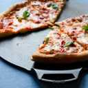 Lodge Seasoned Cast Iron Pizza Pan - Pre-Seasoned, Round Pizza Pan with Dual Assist Handles - Even Heat Distribution- PFAS-Free, Non-Toxic Cookware - Oven Safe - 15 Inch