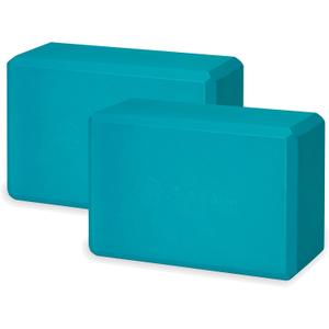 Gaiam Yoga Block - Supportive Latex-Free Eva Foam - Soft Non-Slip Surface with Beveled Edges for Yoga, Pilates, Meditation