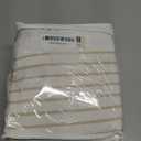 No Hook Shower Curtain and Liner Set,Beige Boho Striped Shower Curtain for Bathroom Cotton 75" L x 72" W