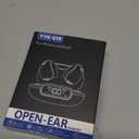 Ultra Open Ear Earbuds - Ergonomic Clip-On Earbuds, Small Bone Conduction Over-The-Ear Headphones, White