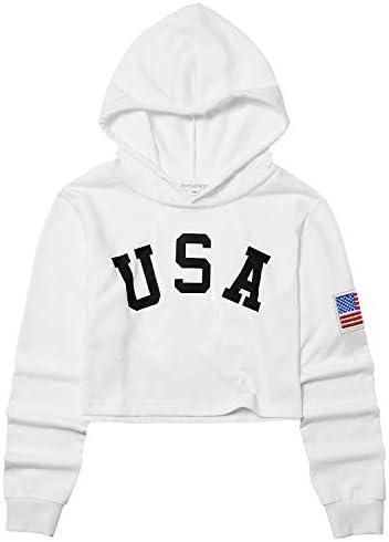 Kids Girls Leather Plaid Long Sleeve Crop Top Hoddie Cropped Sweatershirts, 150 10-11 Y
