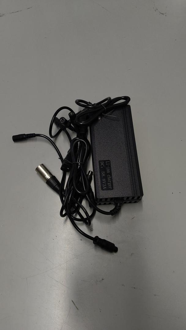 (7 Plugs) 58.8V 3A Electric Scooter Charger for 51.8V 50V 52V 14S Lithium Battery Fit Apollo 52V Phantom, Nanrobot d6,Explore, Ghost, Pro/Yume Y10/ VSETT with 3Prong GX16/DC 5.5x2.5mm/XLR/IEC/RCA