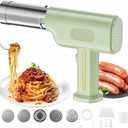 Handheld Electric Pasta Maker, 5-in-1 Cordless Noodle Machine with Molds and Sausage Stuffing Tubes, Portable Automatic Dough Pressing Machine for Homemade Spaghetti and Sausage