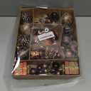 Christmas Ball Ornaments Set, 38ct 2.36 Inches Brown Gold Copper Assorted Xmas Tree Ball Ornaments, Shatterproof Christmas Tree Hanging Ornaments for Xmas Decoration