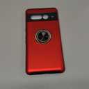 JAME for Google Pixel 7 Pro Case, Slim Fit Case with Invisible Ring Kickstand, Military Grade Drop Tested, Dual Layer Shockproof Protective Phone Case for Pixel 7 Pro 6.7", Red