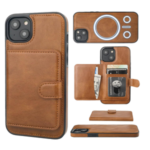 Bocasal Wallet Case for iPhone 14 Plus Compatible with MagSafe Magnetic RFID Blocking Detachable Premium PU Leather Flip Case with Card Slots Holder Kickstand Wireless Charging 6.7 Inc