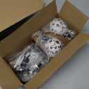 Ceramic Curtain Rods Black for Windows 66 to 120 Inches Adjustable Length Heavy Duty 1" Diameter Window Curtain Rod with Modern Leaf Pattern Decorative Finials for Bedroom Kitchen Living Room