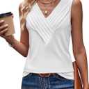 LYHIPSS Womens Summer Tank Tops V Neck Sleeveless Loose Fit Summer Casual T-Shirts Blouses