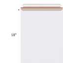 zmybcpack 25 Pack 13x18 inch Large Rigid Mailer Self Seal Photo Document Mailers, Stay Flat White Cardboard Envelopes White Photography Mailers for CD, Photos, Document