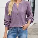 Edelqual Women's Sweater V Neck Long Sleeve Tops Winter Pullover Casual Fall Outfits Fashion Trendy Clothes Christmas (M)