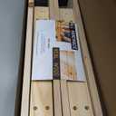 Wall Floating Shelves, Rustic Wood Wall Shelf Handmade (Light Walnut, 24 Inch - 2 Pack)