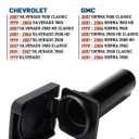 47822 Spare Tire Hoist Cover fit for 1500 2500 3500 HD Classic & GMC Sierra 1500 2500 3500 HD 1999-2007 Chevrolet Spare Tire Carrier Lock Cover