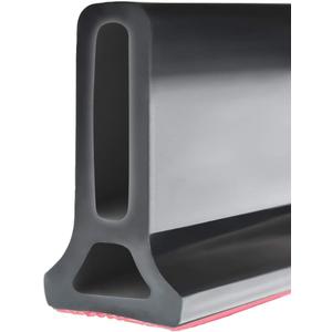 Duzzy 98 Inch Collapsible Shower Water Dam Shower Stopper Barrier and Retention System and Keeps Water Inside Threshold Dry and Wet Separation Suitable for Bathroom and Kitchen (Black)