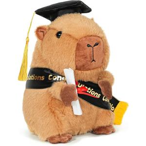 Graduation Decorations 2026 Capybara Plush, 9.05 Inch Class of 2026 Graduation Plush Capybara Stuffed Animal,Cute Graduation Gifts for Kindergarten, High School, and College Graduates(capybara)