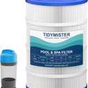 4 x TidyMister C900 Pool Filter Cartridge Replacement, Compatible with Hayward C900, CX900RE, Pleatco PA90, Unicel C-8409, Filbur FC-1292, Sta-Rite Posi-Clear PXC-95, 90 sq.ft, 17 3/8" x 8 15/16", 1 Pack