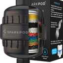 SparkPod High Output Shower Filter Capsule - Suitable for People with Sensitive and Dry Skin and Scalp, Filters Chlorine and Impurities | 1-min Install (Oil-Rubbed Bronze)