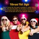 4 Pcs Christmas Lightbulb Costume Felt Panel Christmas Tree Decoration Outfit Large 37.4 Inches Vibrant Colors Funny Dress up for Adults Holiday DIY Parties Photo Props, No Straps