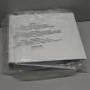 Performore 3 Ring Binder, Professional Angle D Ring 4 Inch, Presentation Folder for Standard Pages 8.5 x 11 with Pockets, Crystal Clear View White (2 Pack)