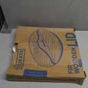 YOSUKATA Cast Iron Wok Cover - Premium Wok Cover 13.2" for Wok 13.5"- Wooden Pan Lid with Ergonomic Handle - Condensate-free - Durable Accessories for Genuine Asian Cooking