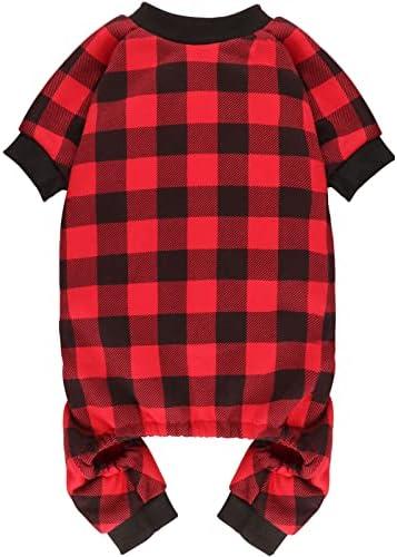 Dog Fleece Sweater Buffalo Plaid Clothes Small Dog Sweater Soft Thickening Warm Puppy Clothes Sweaters for Dogs Girl & Boy(S/M)