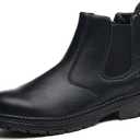 Unisex-Adults Steel Toe Chelsea Boots, Men's Industrial Construction Shoes, Waterproof, Lightweight, Comfortable, Non-slip Safety Boots, Size 240