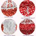 2 Pieces Washable Female Diapers with Suspender Comfort Reusable Doggy Diapers Reusable Puppy Sanitary Panties Dog Underwear Diaper for Small Girl Dogs in Period Heat (Red&Black,S)