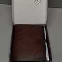 Photo Album 4x6 200 Photos, Genuine Leather Photo Albums with Writing Space with 30 Writing Paper, Travel Family Wedding Kids Graduation Ultrasound Baby Picture Album Scrapbook Photo Album (Simple)