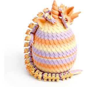 3D Printed Unicorn Dragon Egg - Unicorn Egg Toys for Boys & Girls, 3D Printing Gift Toy, Desk Executive Pet, Birthday,Christmas, Easter Basket Stuffers Gift - Matte Twilight