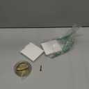 PATIKIL Recessed Door Handles, 2 Pcs Round Flush Pulls Stainless Steel Furniture Locks Hidden Embedded Fireproof Door Furniture Pull Brass