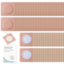 Disposable Organic Cotton Self-Adhesive Pads, Belly Button Patch for Caster Oil, Anti Leakage Design, Breathable & Portable, (Oil Not Included)