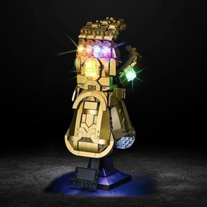 Vaodest LED Light for Lego 76191 Marvel Infinity Gauntlet Set,Design and Configuration Compatible with Model 76191 (LED Light Only, Not Building Block Kit)