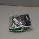 Smiry Stretch Printed Office Computer Chair Covers, Universal Desk Rotating Chair Slipcovers Removable Washable, Soft Fit Anti-Dust Spandex Protector Cover with Zipper, Black