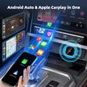 2026 New Wireless CarPlay Adapter for Apple iPhone Android Auto 2 in 1, Mini USB CarPlay Dongle Wired to Wireless, Fast Connection, Compatible with iOS 10+ & Android 11+, Plug and Play (Dark Black)
