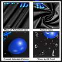 Happy 26th Birthday Tablecloth Blue and Black Glitter Balloons Table Cover for 26 Years Old Men Women Birthday Party Decorations Anniversary Celebration Rectangular Tabletop Decor