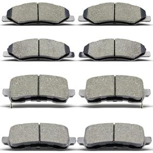 8PCS Front Rear Ceramic Brake Pads Replacement Kit Fits 2018-2023 For Honda Odyssey All Models (D1698 D2089)