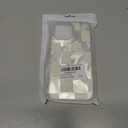 Compact for iPhone 14 Pro Max Case Shiny Silver Larger Checkered Design Phone Case, Cute Trendy Soft Slim TPU Shockproof Protective Cover for Women Girls Aesthetic Glitter, White