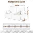 Ruaozz Stretch Loveseat Sofa Cover 1 Piece Couch Covers for 2 Cushion Couch Non Slip Loveseat Slipcover Soft Jacquard Furniture Protector with 2 pcs Throw Pillow Covers (2 Seater, Dark Gray)