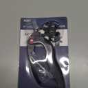 AIRSEE Adjustable Acrylic Nail Clippers with Sizer & Catcher, Nail Tip Cutter with Length Dial, Professional Stainless Steel Trimmer for Fake False Nails, Nail Extensions, Manicure Salon Home, Black