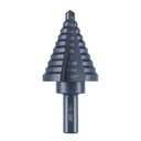 10 Sizes Step Drill Bit for Metal Sheet, 1/4 to 1-3/8 Inches High Speed Steel Drill Cone Bits for Hole Drilling Cutting, HSS Multi Size Hole Stepped Up Unibit