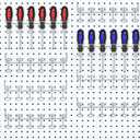 Ripeng 8 Pieces Pegboard Screwdriver Holders Peg Board Organizer Accessories Multi Ring Tool Holders Six Tool Organizer Racks for Pegboard, Pliers (Silver)